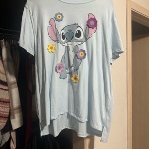 Stitch Adult T-Shirt - Light Blue